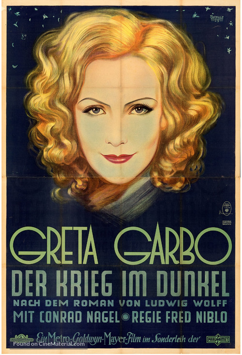 The Mysterious Lady - German Movie Poster