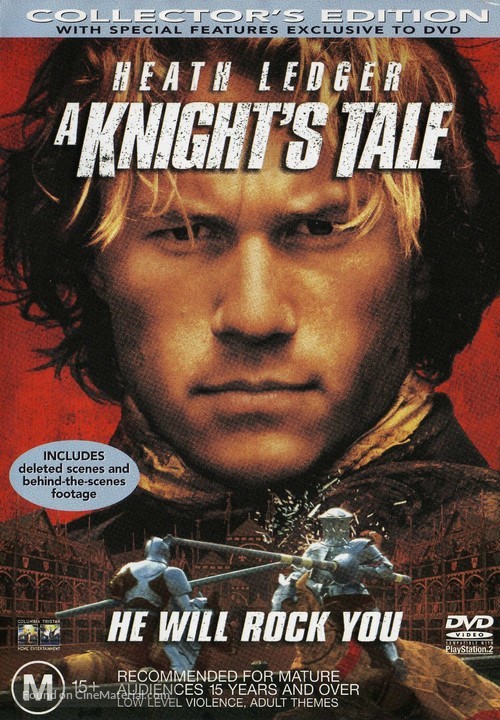 A Knight&#039;s Tale - Australian DVD movie cover