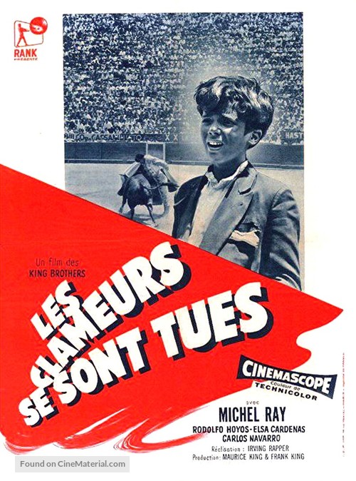 The Brave One (1956) French movie poster
