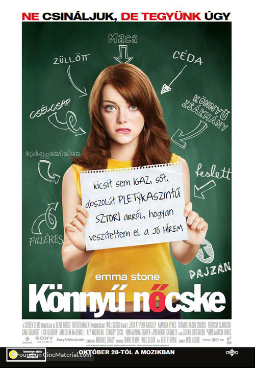 Easy A - Hungarian Movie Poster