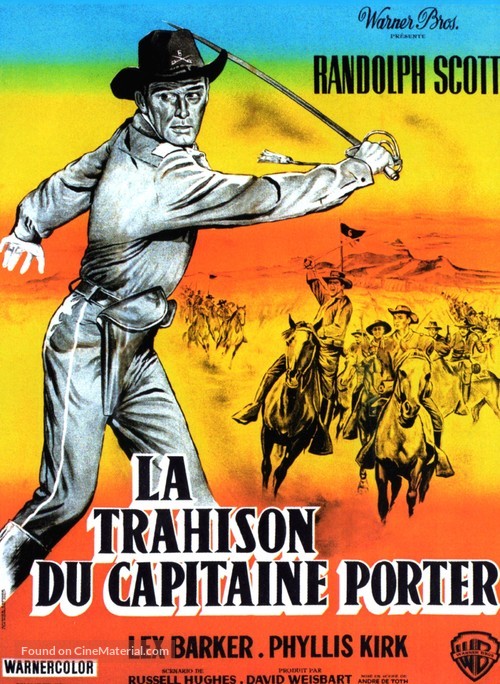 Thunder Over the Plains - French Movie Poster