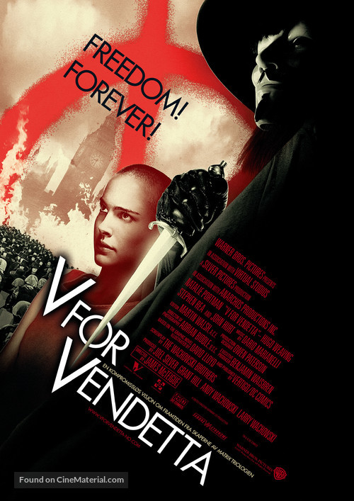 V for Vendetta - Norwegian Movie Poster