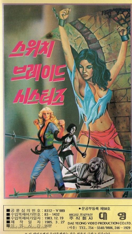 Switchblade Sisters - South Korean VHS movie cover