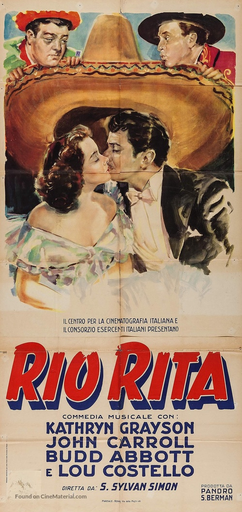 Rio Rita - Italian Movie Poster