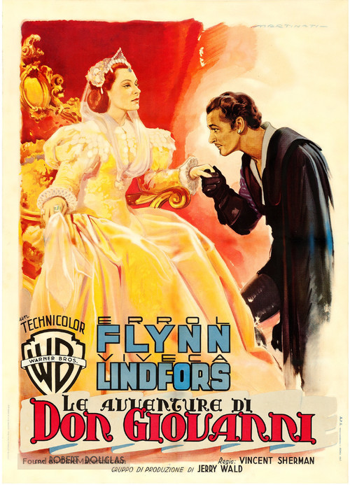 Adventures of Don Juan - Italian Movie Poster