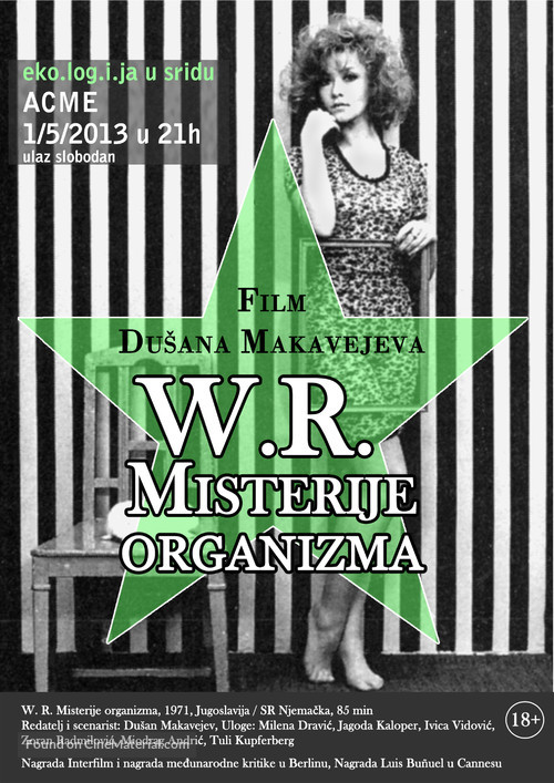W.R. - Misterije organizma - Croatian Movie Poster