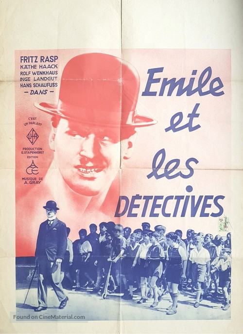 Emil und die Detektive - French Movie Poster