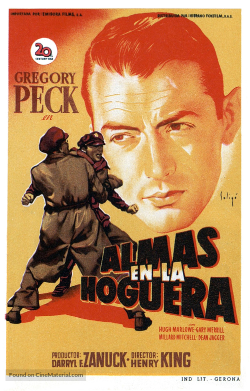 Twelve O&#039;Clock High - Spanish Movie Poster