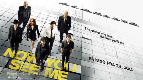 Now You See Me - Norwegian Movie Poster