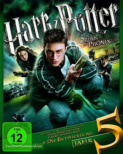 Harry Potter and the Order of the Phoenix - German Blu-Ray movie cover