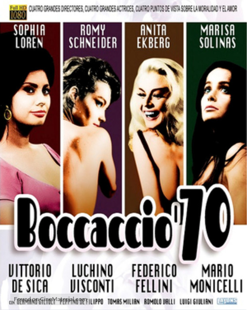 Boccaccio &#039;70 - Italian Blu-Ray movie cover