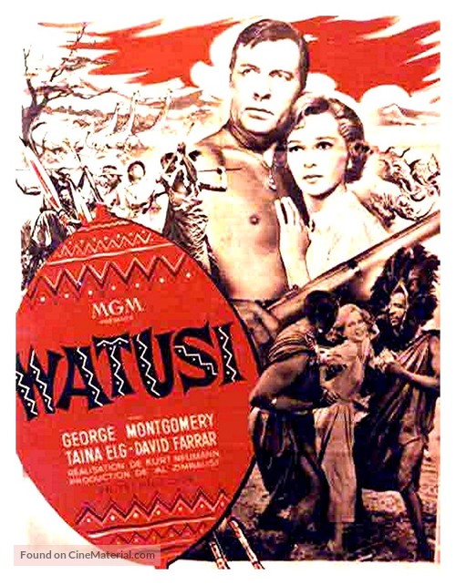 Watusi - French Movie Poster