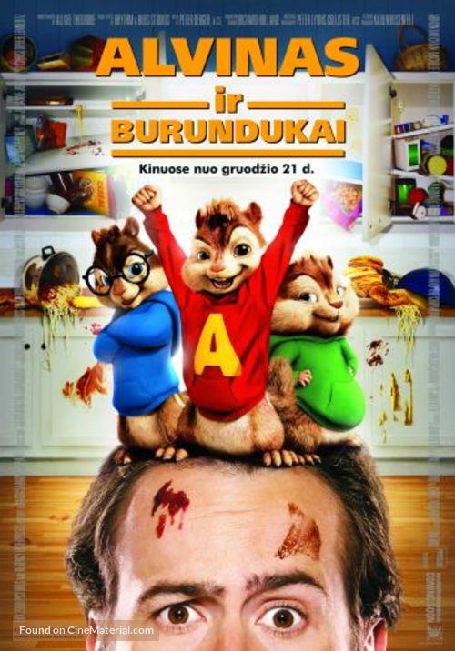 Alvin and the Chipmunks - Lithuanian Movie Poster