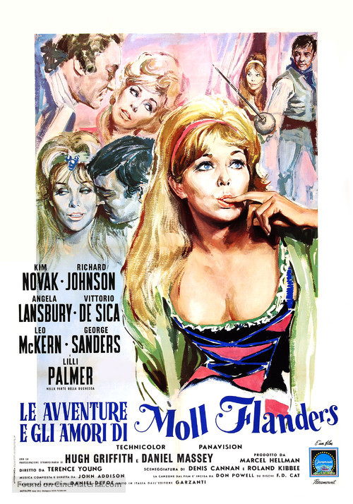 The Amorous Adventures of Moll Flanders - Italian Movie Poster