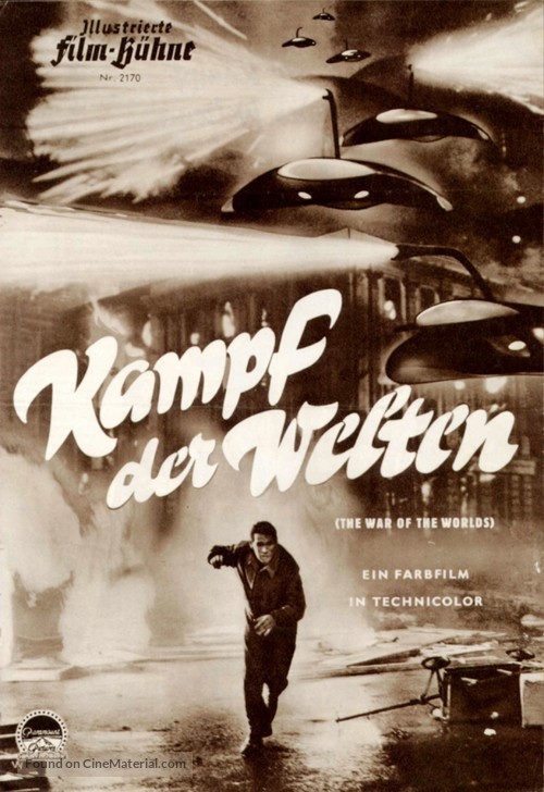 The War of the Worlds - German poster