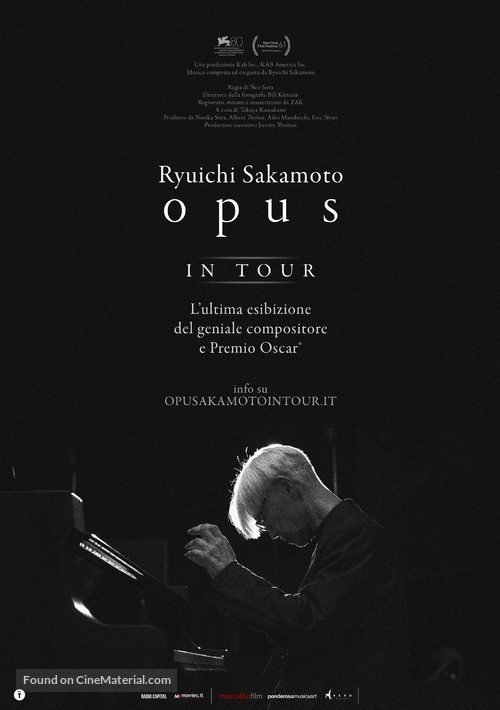 Ryuichi Sakamoto | Opus - Italian Movie Poster