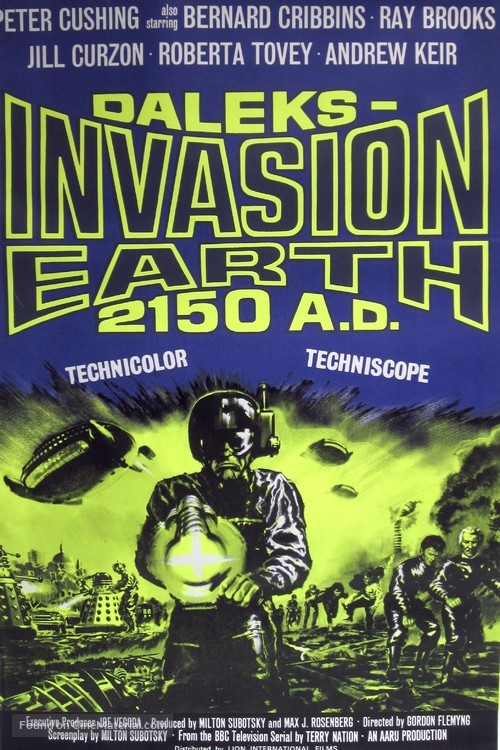 Daleks&#039; Invasion Earth: 2150 A.D. - British Movie Poster