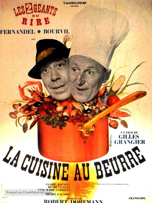 La cuisine au beurre - French Movie Poster