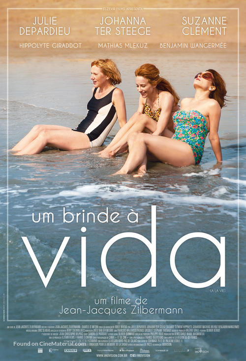&Agrave; la vie - Brazilian Movie Poster