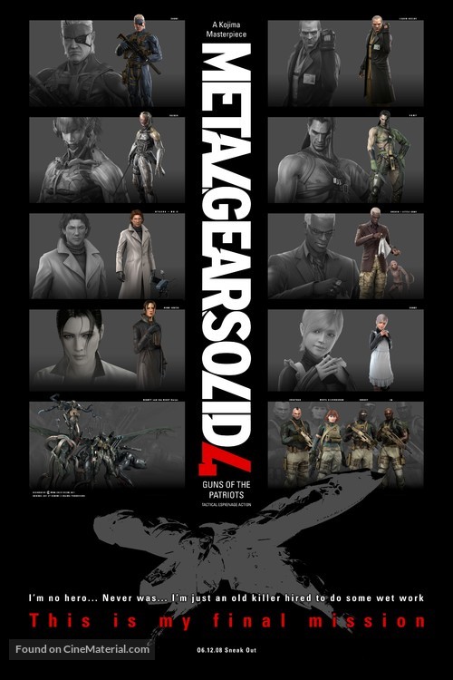 Metal Gear Solid 4: Guns of the Patriots - Movie Poster