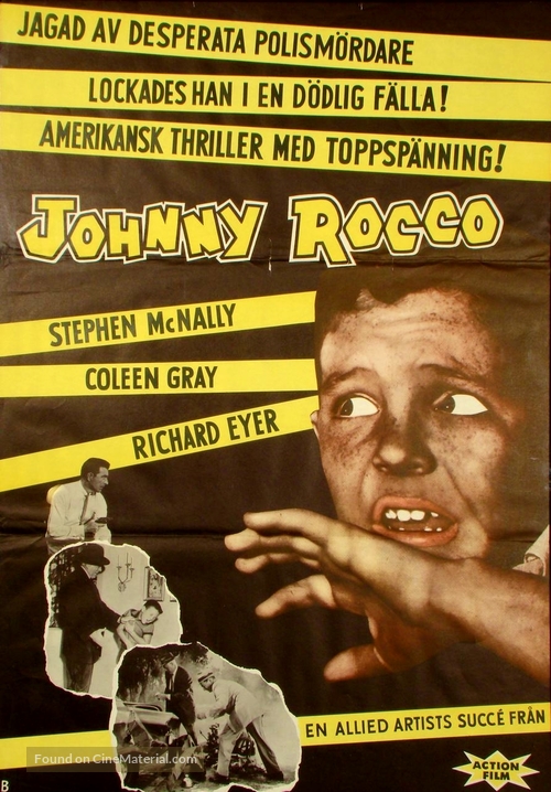 Johnny Rocco - Swedish Movie Poster