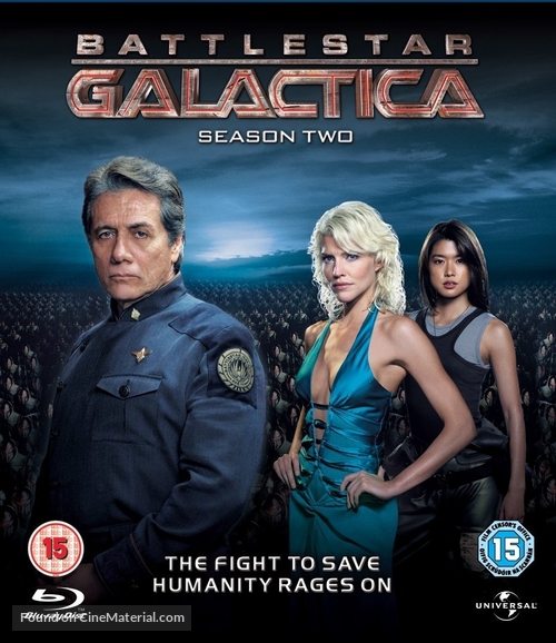 &quot;Battlestar Galactica&quot; - British Blu-Ray movie cover