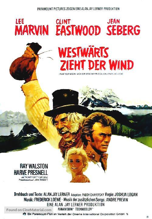 Paint Your Wagon - German Movie Poster