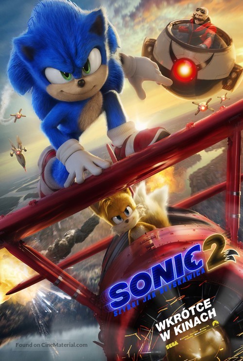 Sonic the Hedgehog 2 - Polish Movie Poster