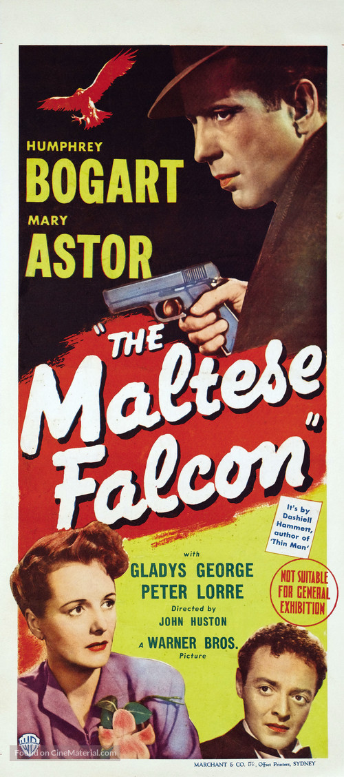 The Maltese Falcon - Australian Movie Poster