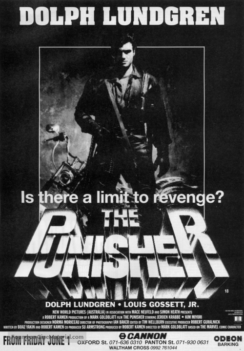 The Punisher - British poster