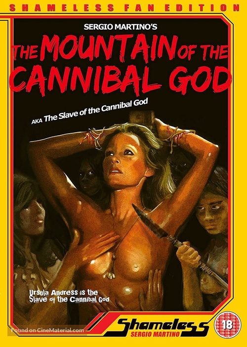 La montagna del dio cannibale - British DVD movie cover