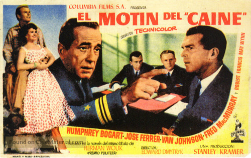 The Caine Mutiny - Spanish Movie Poster