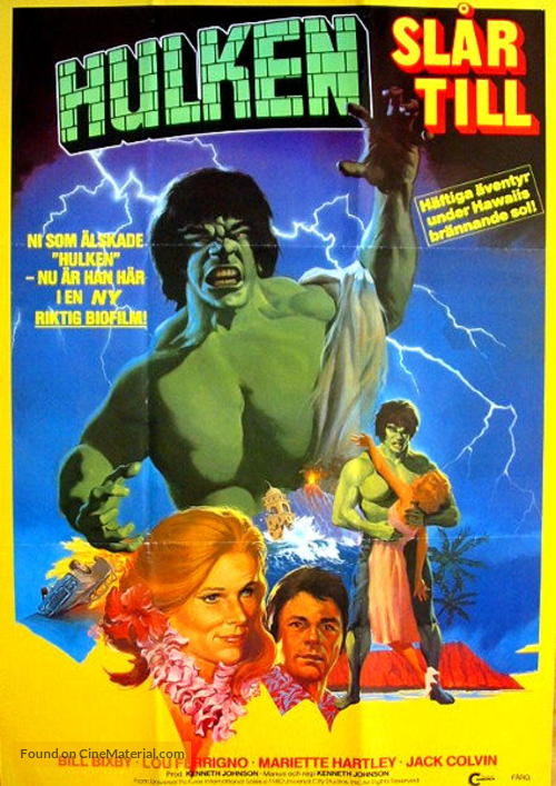 The Incredible Hulk: Married - Swedish Movie Poster