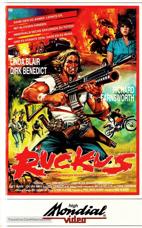 Ruckus - German VHS movie cover