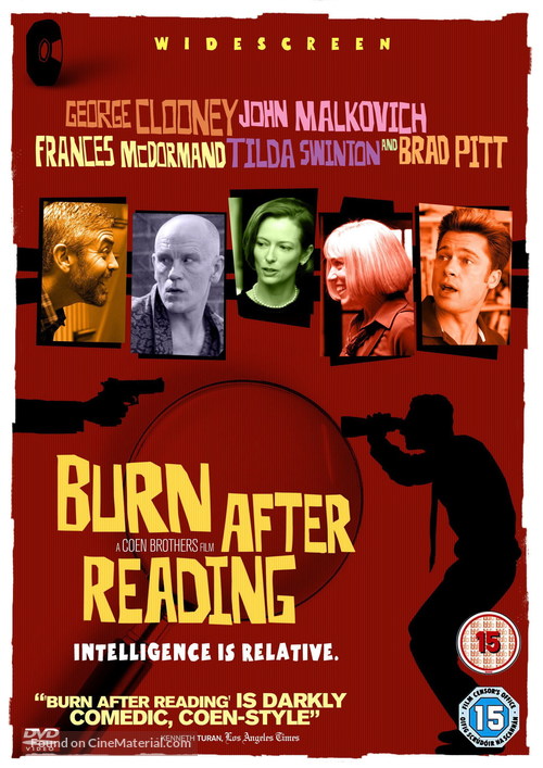 Burn After Reading - British Movie Cover