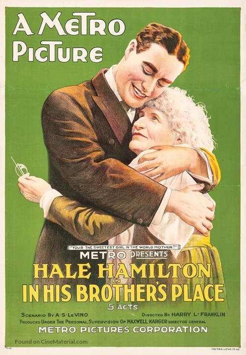 In His Brother&#039;s Place - Movie Poster