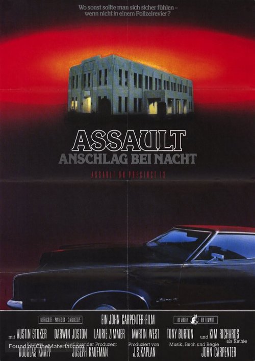 Assault on Precinct 13 - German Movie Poster