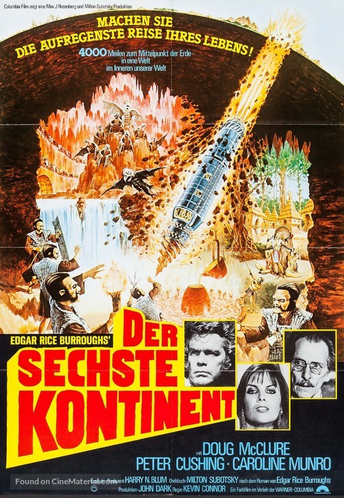 At the Earth&#039;s Core - German Movie Poster