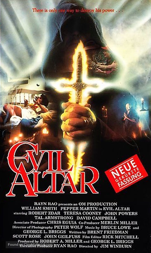 Evil Altar - German VHS movie cover