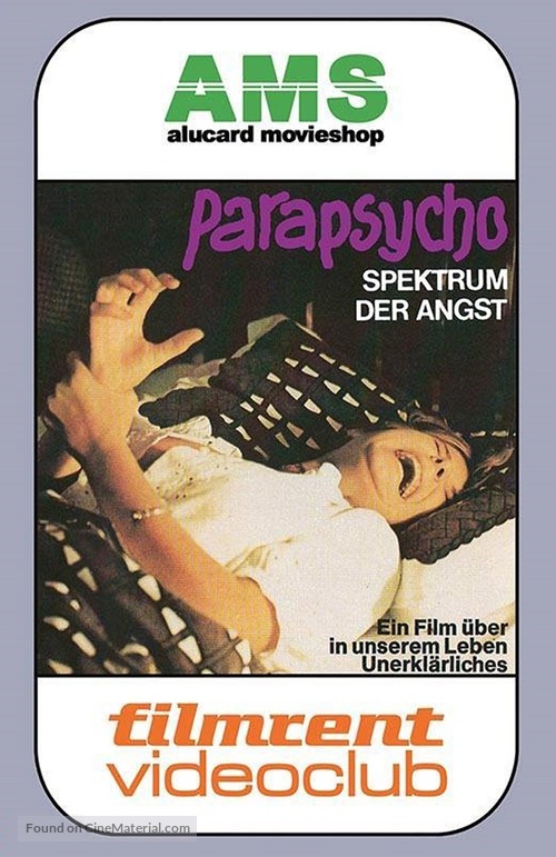 Parapsycho - Spektrum der Angst - German DVD movie cover