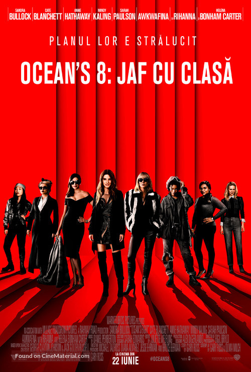 Ocean&#039;s 8 - Romanian Movie Poster