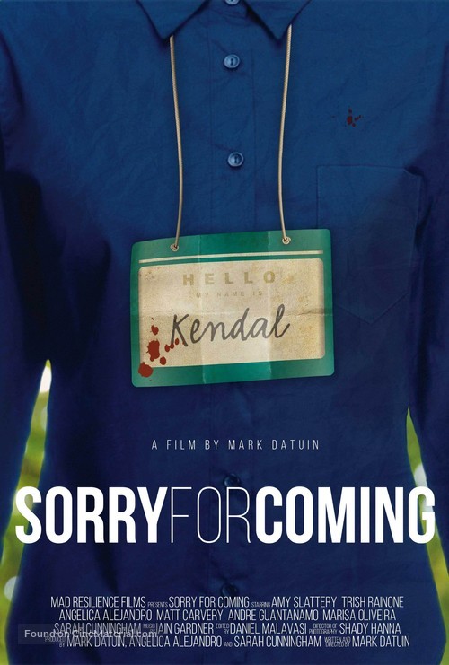 Sorry for Coming - Canadian Movie Poster