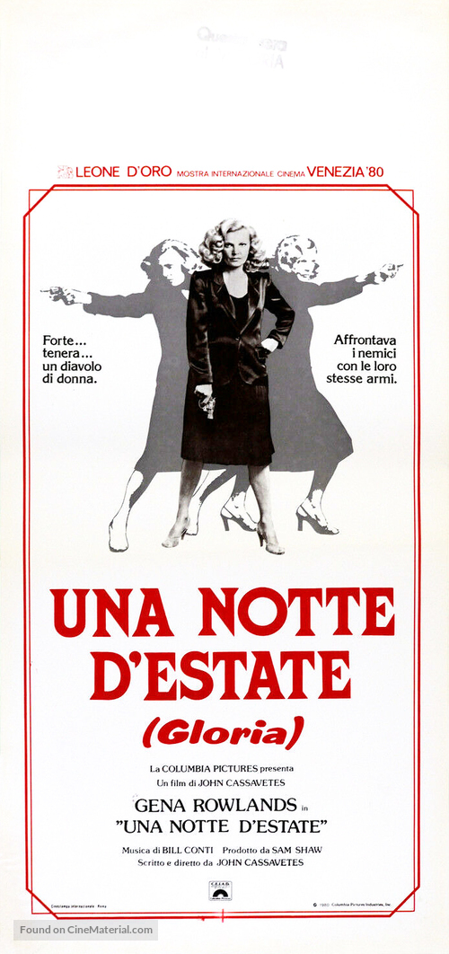 Gloria - Italian Movie Poster