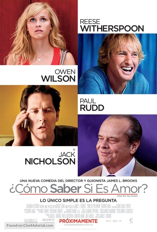 How Do You Know - Mexican Movie Poster