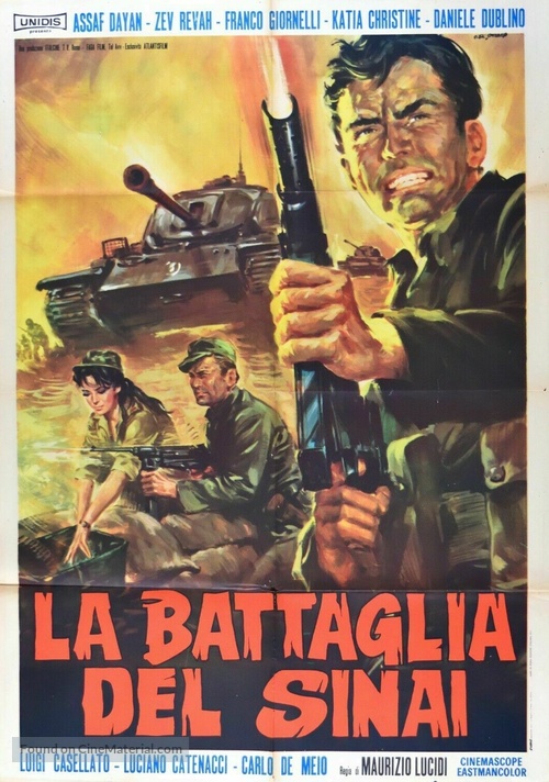 Hamisha Yamim B&#039;Sinai - Italian Movie Poster