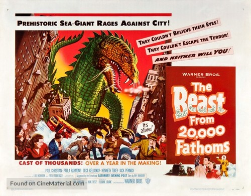 The Beast from 20,000 Fathoms - Movie Poster