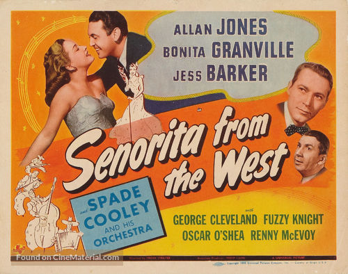 Senorita from the West - Movie Poster