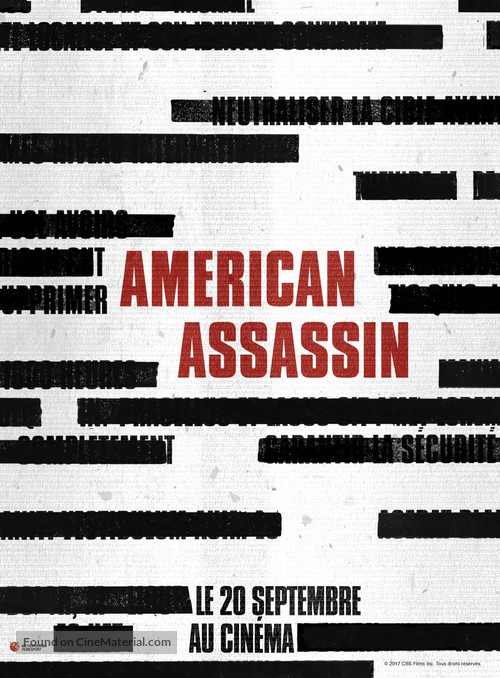 American Assassin - French Movie Poster