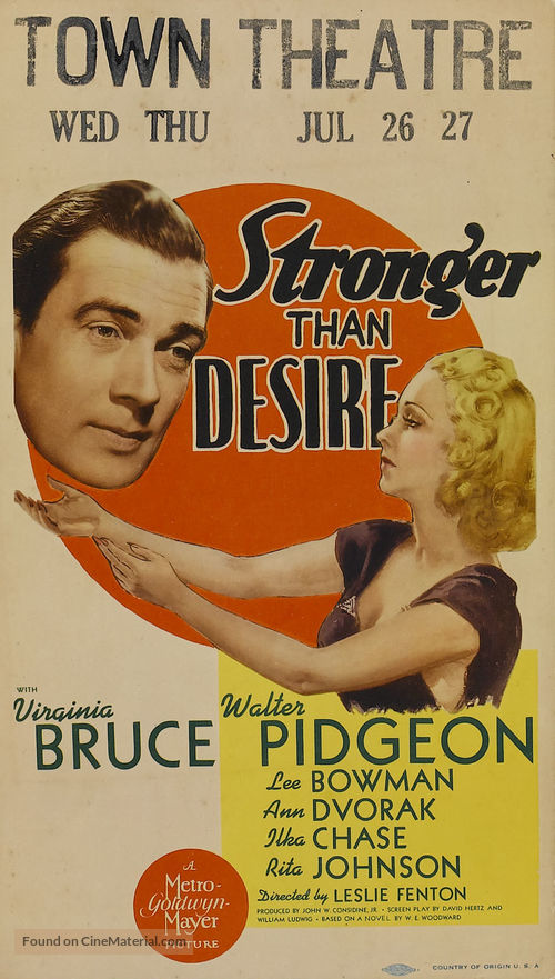 Stronger Than Desire - Movie Poster