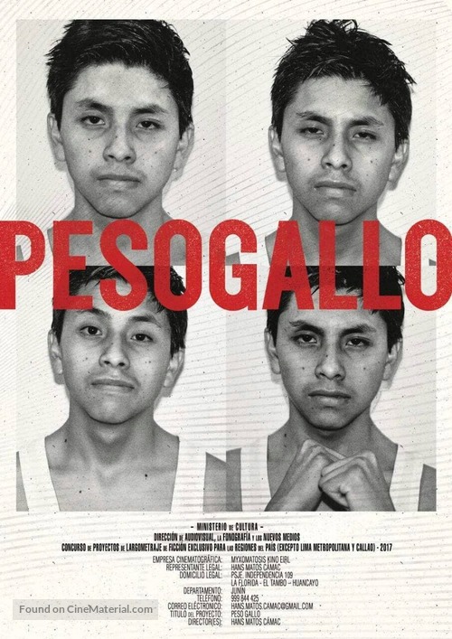 Peso Gallo - Peruvian Movie Poster